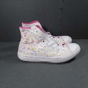 Junior Sz 3 Converse Birthday Confetti High Tops